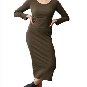 Boob maternity nursing cotton dress